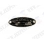 DATA PLATE SIREN 6V "FEDERAL ELECTRIC"