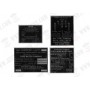 PLAQUES IDENTIFICATION AUTOMITRAILLEUSE M8/M20 (JEU DE 4)
