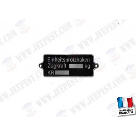 PLAQUE IDENTIFICATION TIMON REMORQUE IF-8
