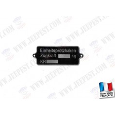 PLAQUE IDENTIFICATION TIMON REMORQUE IF-8