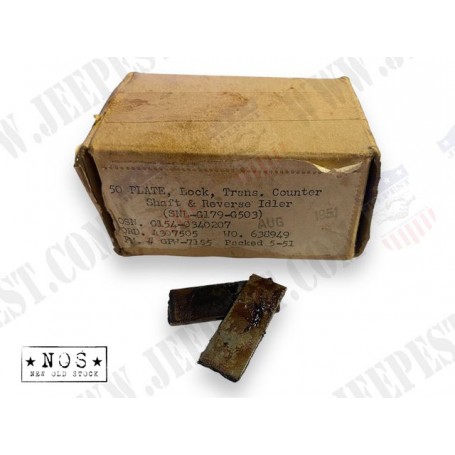 PLATE LOCK COUNTER SHAFT & REVERSE JEEP T84 NOS