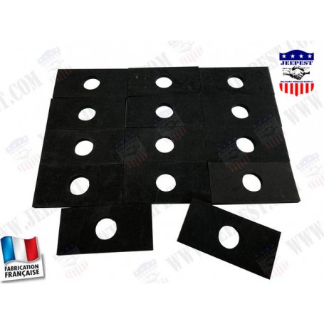 PADS RUBBER BODY/FRAME JEEP (SET OF 14)