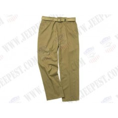 TROUSERS WOOL MUSTARD SIZE ON REQUEST