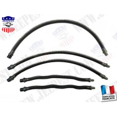 FLEXIBLES FREIN M8/M20 (JEU DE 5) "MADE IN FRANCE"