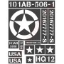 STENCILS SET DODGE 101AB STICKER