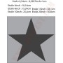 POCHOIR "ETOILE 15 INCH" MASQUE AUTOCOLLANT