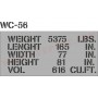 STENCIL"SHIPPING WC56"STICKER