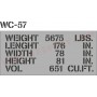 STENCIL"SHIPPING WC57"STICKER