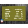 STENCIL"SHIPPING WC51"STICKER