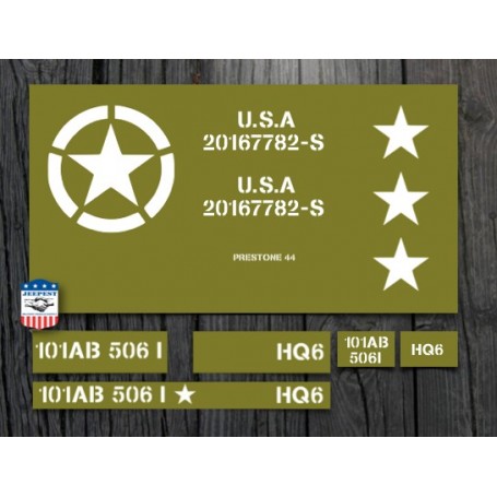 STENCILS SET DODGE 101AB STICKER