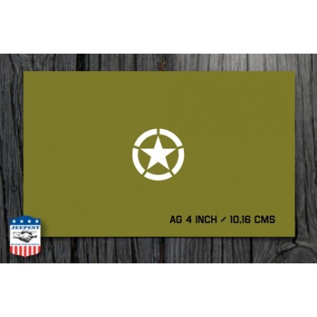 STAR 4 INCH WITH RING STENCIL STICKER