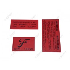 AUTOCOLLANT FILTRE A HUILE PUROLATOR (JEU DE 3)