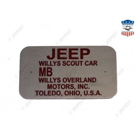PLAQUE IDENTIFICATION CHASSIS LATE (SUP 08.1944)