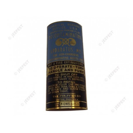 PLATE DATA BRASS DECONTAMINATOR