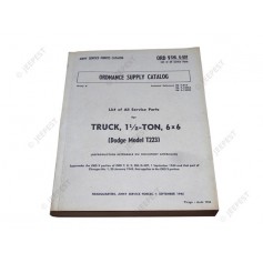 LIVRE CATALOGUE PIECES DODGE 6X6 G-507