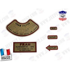 STICKER FRAM OIL FILTER (SET OF 5)
