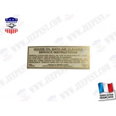 STICKER OAKES AIR FILTER EARLY