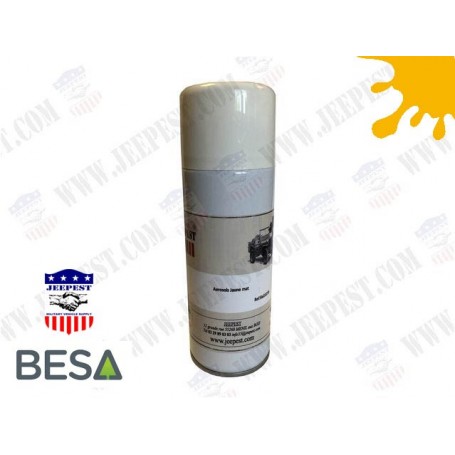 PEINTURE BOMBE AEROSOL JAUNE MAT