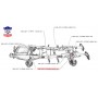 TUBE BRAKE FRONT AXLE RIGHT 4X4