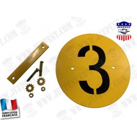 PLAQUE CLASSIFICATION POIDS "3" DODGE WC51