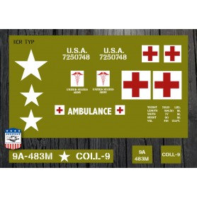 STENCILS KIT DODGE WC54 ABULANCE 9A 483M NET