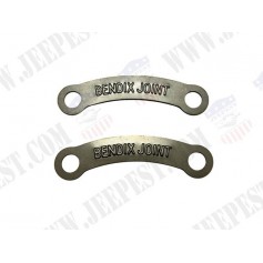 PLATES INSTRUCTION  SHAFT BENDIX (SET OF 2)