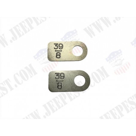 PLATE RATIO 39-8 FRONT&REAR AXLE MB (SET OF 2)
